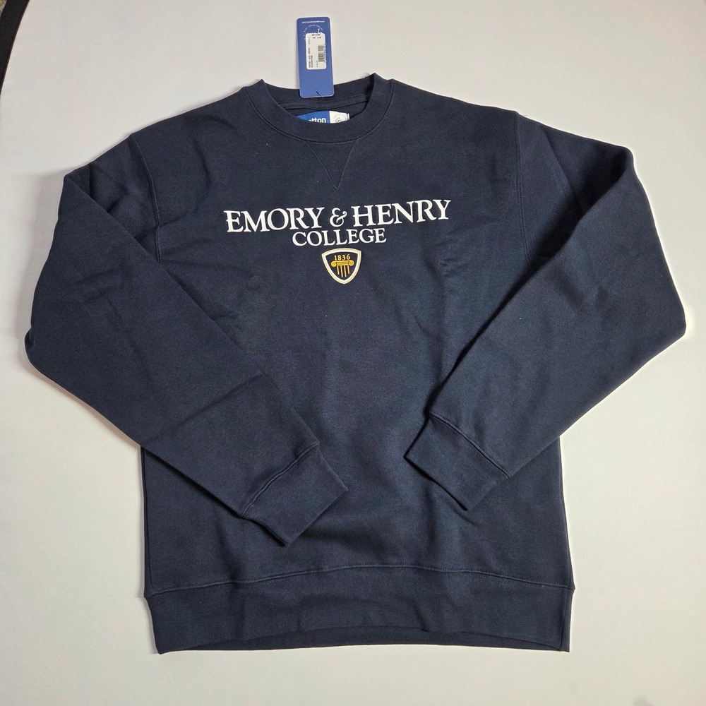 Gear For Sports Emory & Henry College Big Cotton Sweatshirt Navy Blue Medium NEW